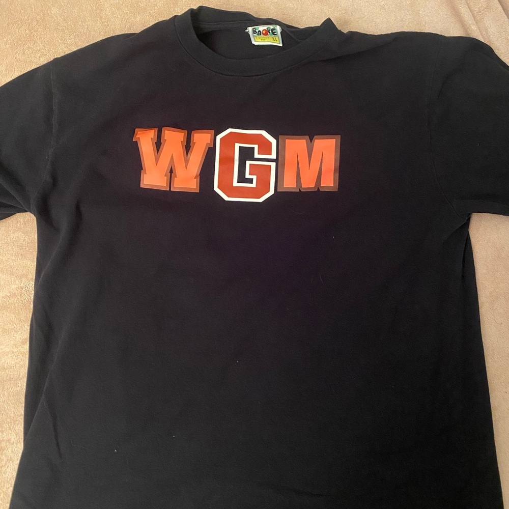 A bathing ape WGM Baby Milo Shark Tee Black/Red